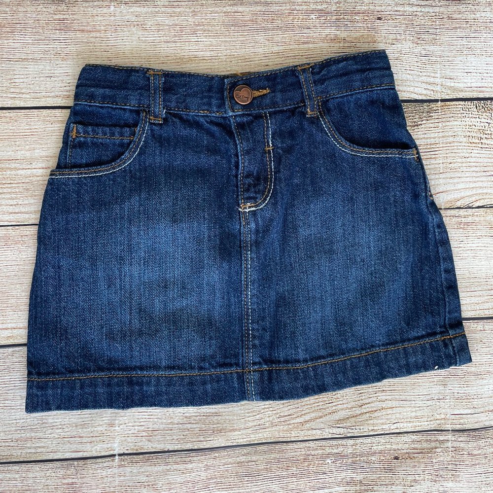 Old Navy Girls Dark Blue Denim Skirt Size 4T / 4A Kids